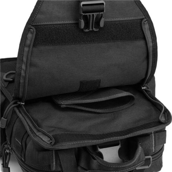 Tactical Sling Bag EDC Backpack Military Shoulder Pack Water Resistant Molle - Picture 4 of 7